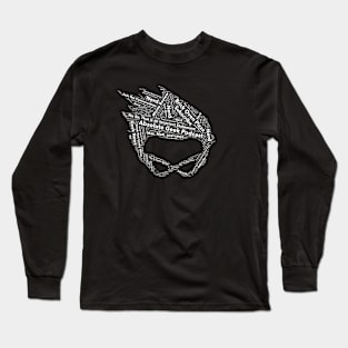 Word Art - Black Long Sleeve T-Shirt